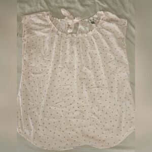 Lauren Conrad Pink Polka Dot Sheer Blouse